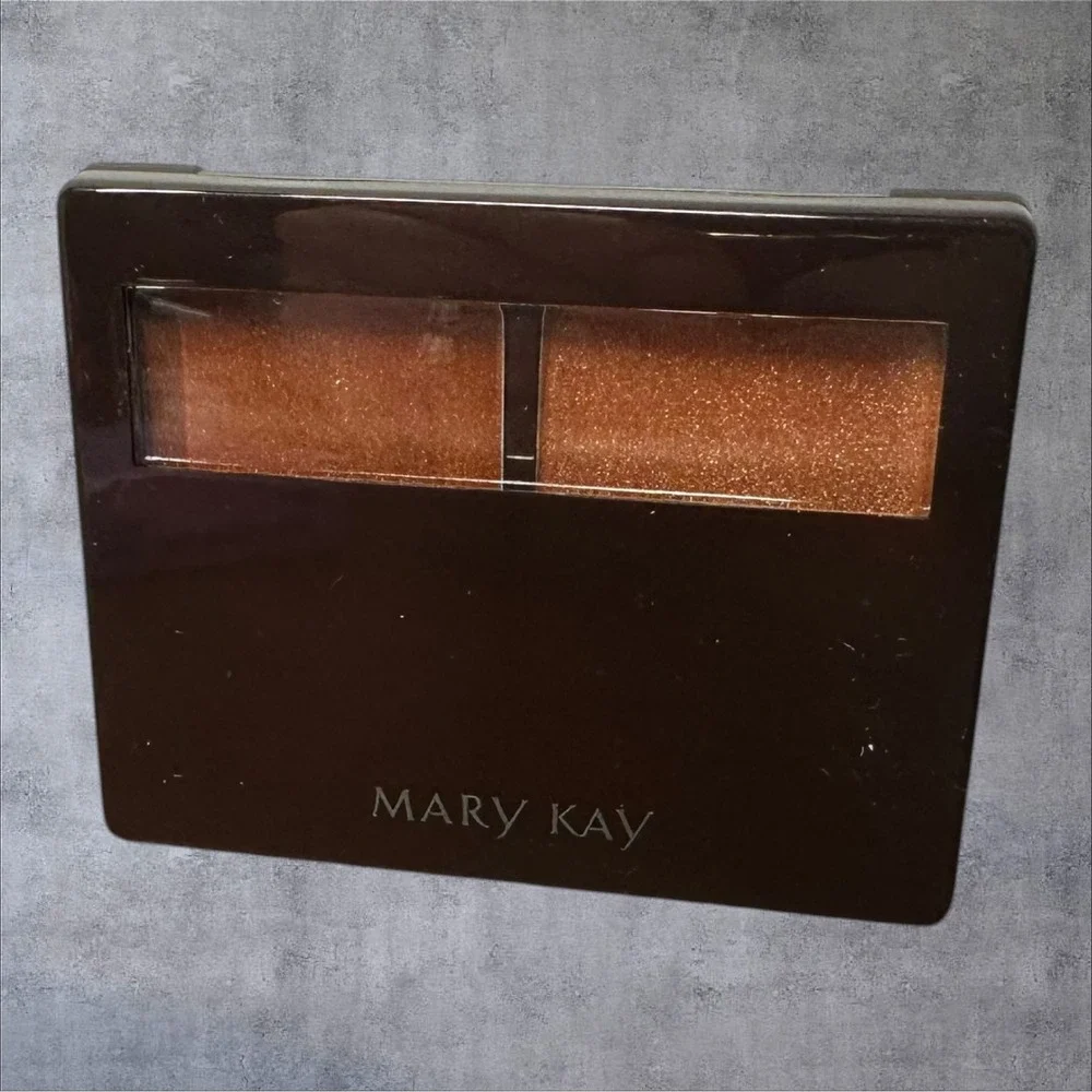 Mary Kay Lip Color Duo Bronze Amber 012749 New Shimmer Cream‎ Palette Brush